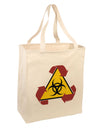 Recycle Biohazard Sign Large Grocery Tote Bag by TooLoud-Grocery Tote-TooLoud-Natural-Large-Davson Sales