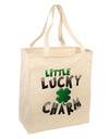 Little Lucky Charm Large Grocery Tote Bag-Grocery Tote-TooLoud-Natural-Large-Davson Sales