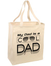 My Dad is a Cool Dad Large Grocery Tote Bag-Grocery Tote-TooLoud-Natural-Large-Davson Sales