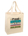 Proud Boyfriend of an American Soldier Large Grocery Tote Bag-Grocery Tote-TooLoud-Natural-Large-Davson Sales