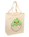 Cute Hatching Chick - Green Large Grocery Tote Bag by TooLoud-Grocery Tote-TooLoud-Natural-Large-Davson Sales