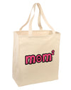 Mom Squared - Cute Mom of Two Design Large Grocery Tote Bag by TooLoud-Grocery Tote-TooLoud-Natural-Large-Davson Sales