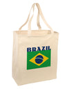 Brazil Flag Large Grocery Tote Bag-Grocery Tote-TooLoud-Natural-Large-Davson Sales