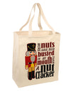 More Nuts Busted - My Mouth Large Grocery Tote Bag by TooLoud-TooLoud-Natural-Davson Sales