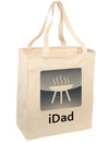 iDad Grill Large Grocery Tote Bag-Grocery Tote-TooLoud-Natural-Large-Davson Sales