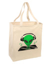 Alien DJ Large Grocery Tote Bag-Grocery Tote-TooLoud-Natural-Large-Davson Sales