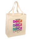 I Wanna Dance With You Large Grocery Tote Bag-Grocery Tote-TooLoud-Natural-Large-Davson Sales