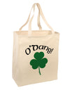 O'Dang - St Patrick's Day Large Grocery Tote Bag-Grocery Tote-TooLoud-Natural-Large-Davson Sales