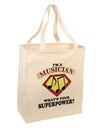 Musician - Superpower Large Grocery Tote Bag-Grocery Tote-TooLoud-Natural-Large-Davson Sales