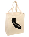 California - United States Shape Large Grocery Tote Bag-Grocery Tote-TooLoud-Natural-Large-Davson Sales