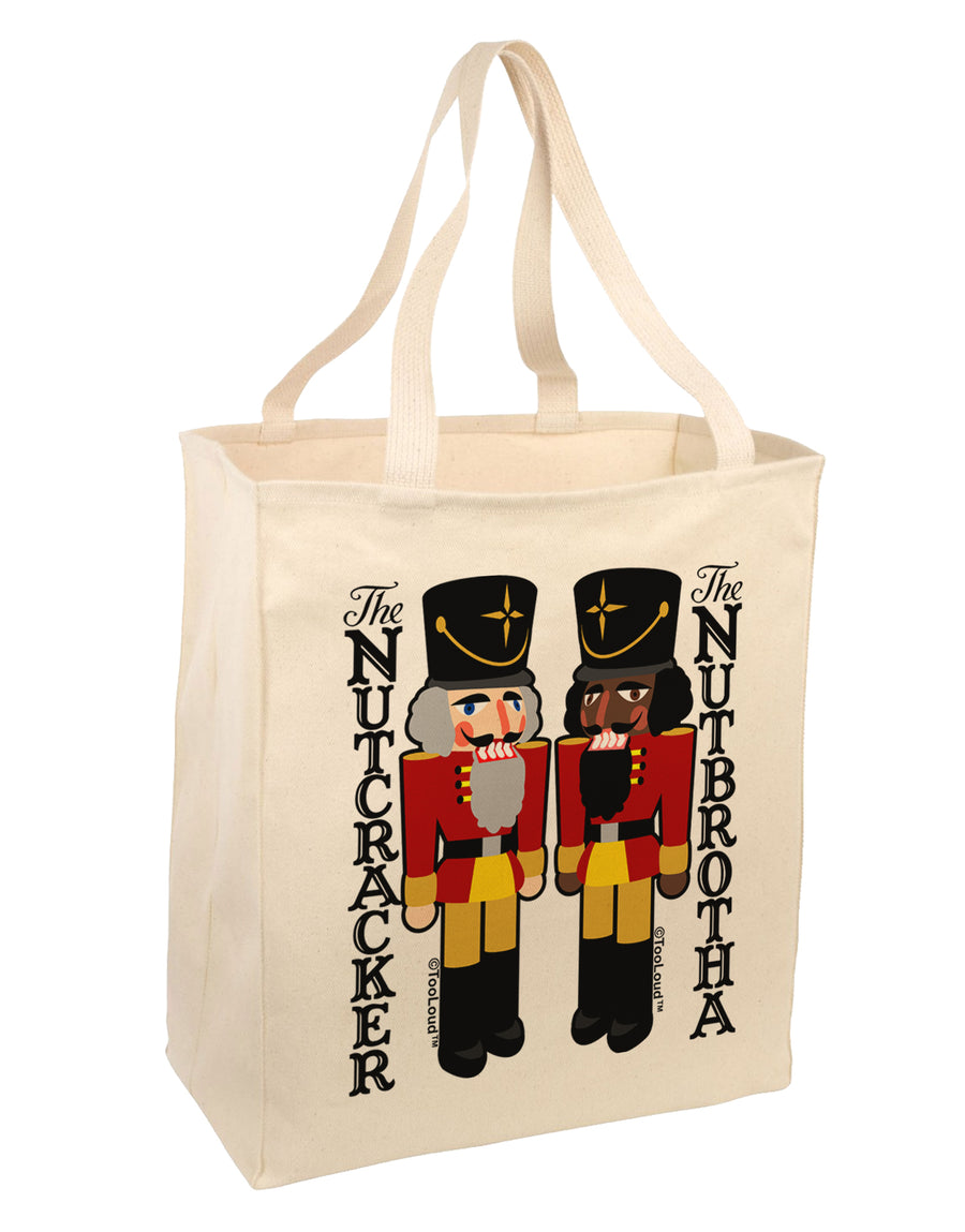 The Nutcracker and Nutbrotha Large Grocery Tote Bag by TooLoud-TooLoud-Natural-Davson Sales