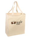 Wiggle - Twerk Dark Large Grocery Tote Bag-Grocery Tote-TooLoud-Natural-Large-Davson Sales