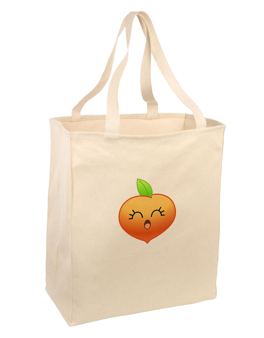 Penelope Peach Large Grocery Tote Bag-Grocery Tote-TooLoud-Natural-Large-Davson Sales