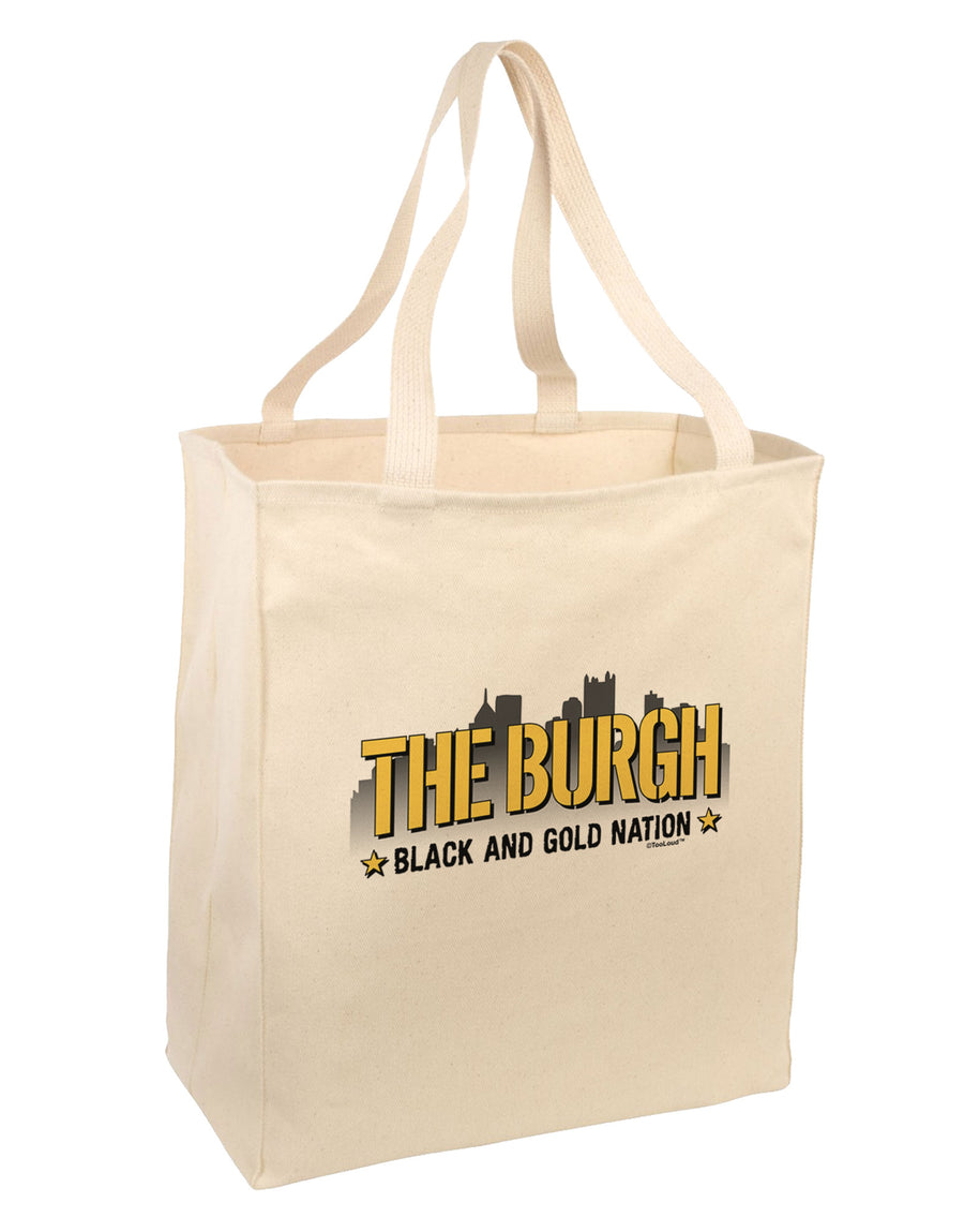 The Burgh Large Grocery Tote Bag-Grocery Tote-TooLoud-Natural-Large-Davson Sales