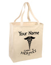 Personalized Cabin 11 Hermes Large Grocery Tote Bag by TooLoud-Grocery Tote-TooLoud-Natural-Large-Davson Sales