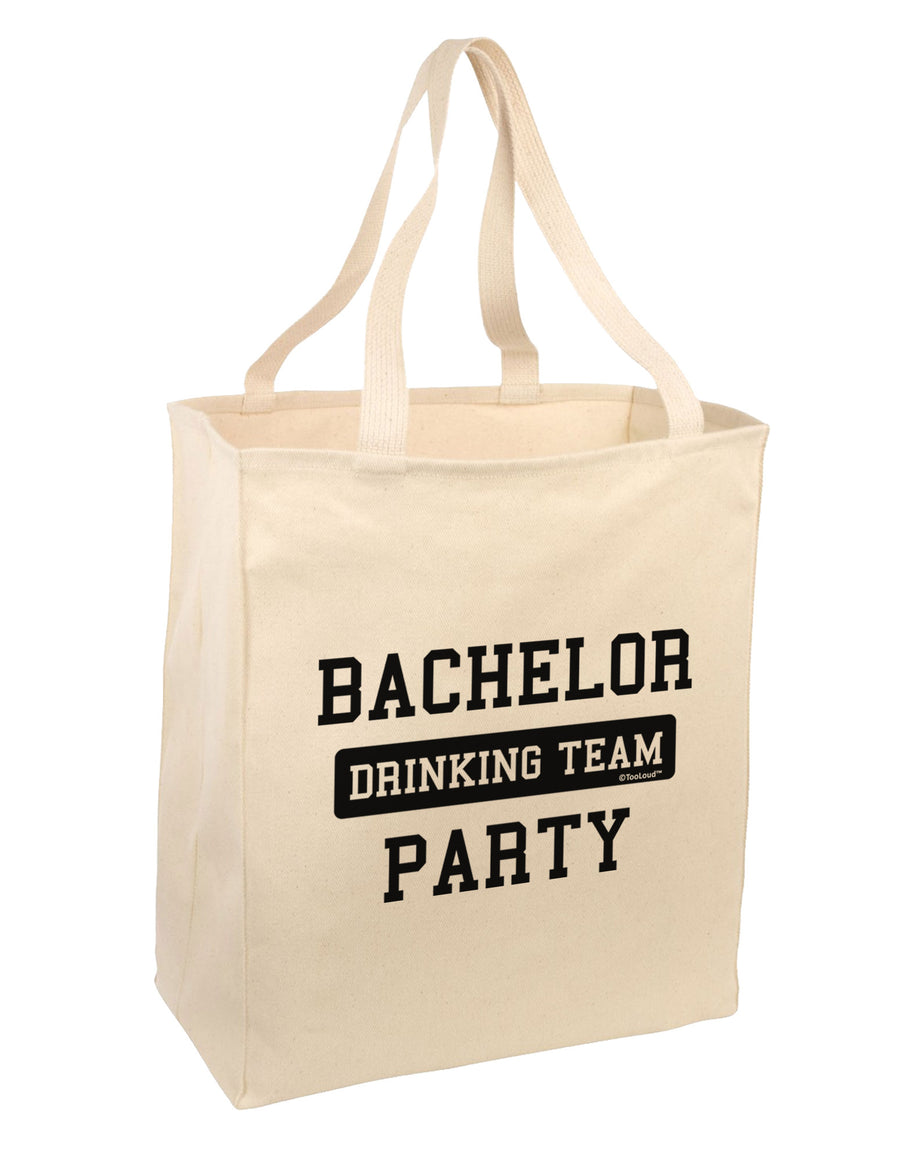 Bachelor Party Drinking Team Large Grocery Tote Bag-Grocery Tote-TooLoud-Natural-Large-Davson Sales