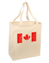 Distressed Canadian Flag Maple Leaf Large Grocery Tote Bag-Grocery Tote-TooLoud-Natural-Large-Davson Sales