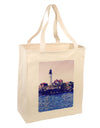 Watercolor Lighthouse 2 Large Grocery Tote Bag-Grocery Tote-TooLoud-Natural-Large-Davson Sales