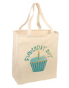 Birthday Boy - Candle Cupcake Large Grocery Tote Bag by TooLoud-Grocery Tote-TooLoud-Natural-Large-Davson Sales