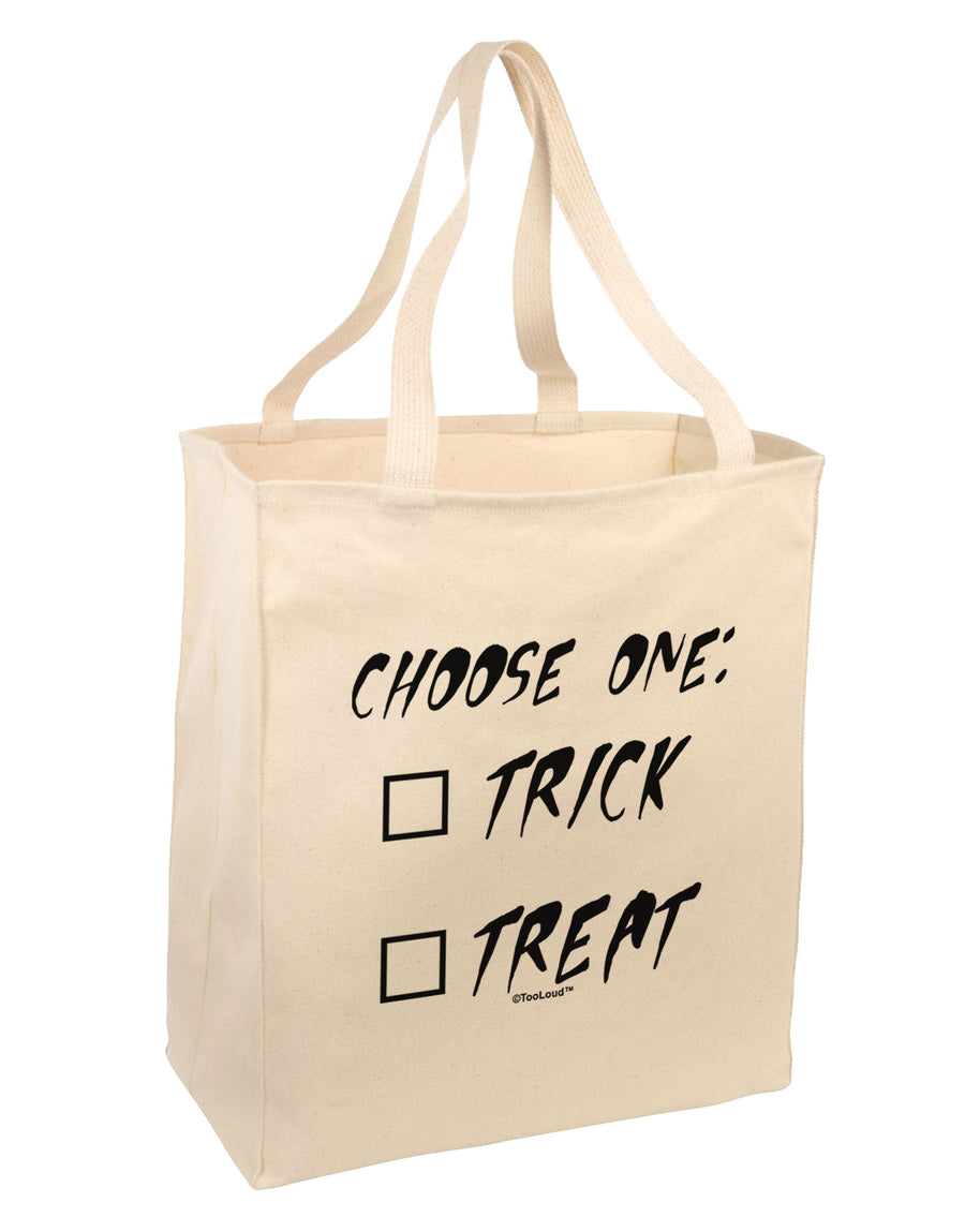 Choose One Unchecked Large Grocery Tote Bag-Grocery Tote-TooLoud-Natural-Large-Davson Sales