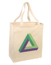 Impossible Triangle Loop Large Grocery Tote Bag-Natural-Grocery Tote-TooLoud-Natural-Large-Davson Sales