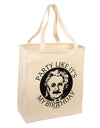 Pi Day - Birthday Design Large Grocery Tote Bag by TooLoud-Grocery Tote-TooLoud-Natural-Large-Davson Sales