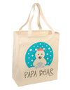 Matching Polar Bear Family - Papa Bear Large Grocery Tote Bag by TooLoud-Grocery Tote-TooLoud-Natural-Large-Davson Sales