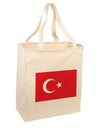 Turkey Flag Large Grocery Tote Bag-Natural by TooLoud-Grocery Tote-TooLoud-Natural-Large-Davson Sales