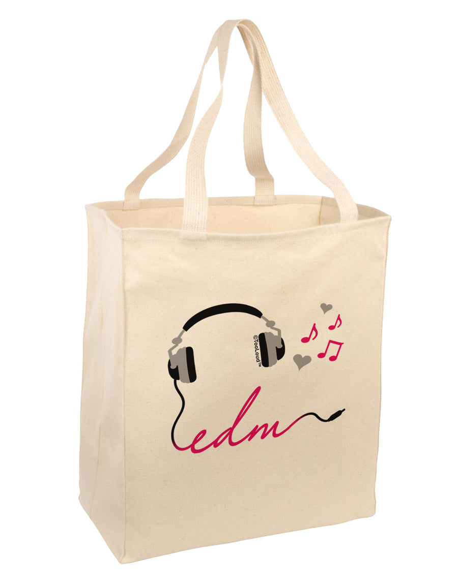 EDM Cord Pink Large Grocery Tote Bag-Grocery Tote-TooLoud-Natural-Large-Davson Sales