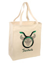 Taurus Symbol Large Grocery Tote Bag-Grocery Tote-TooLoud-Natural-Large-Davson Sales