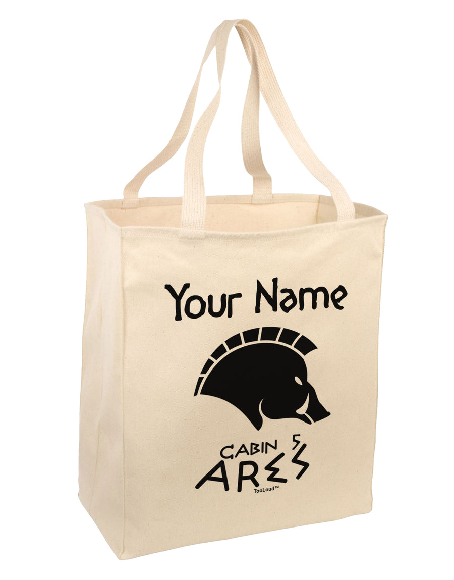 Personalized Cabin 5 Ares Large Grocery Tote Bag by TooLoud-Grocery Tote-TooLoud-Natural-Large-Davson Sales