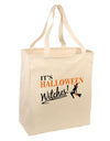 It's Halloween Witches Large Grocery Tote Bag-Grocery Tote-TooLoud-Natural-Large-Davson Sales