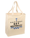 i Support Net Neutrality Large Grocery Tote Bag-Grocery Tote-TooLoud-Natural-Large-Davson Sales