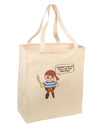 Look for the Ex - Petey the Pirate Large Grocery Tote Bag-Grocery Tote-TooLoud-Natural-Large-Davson Sales