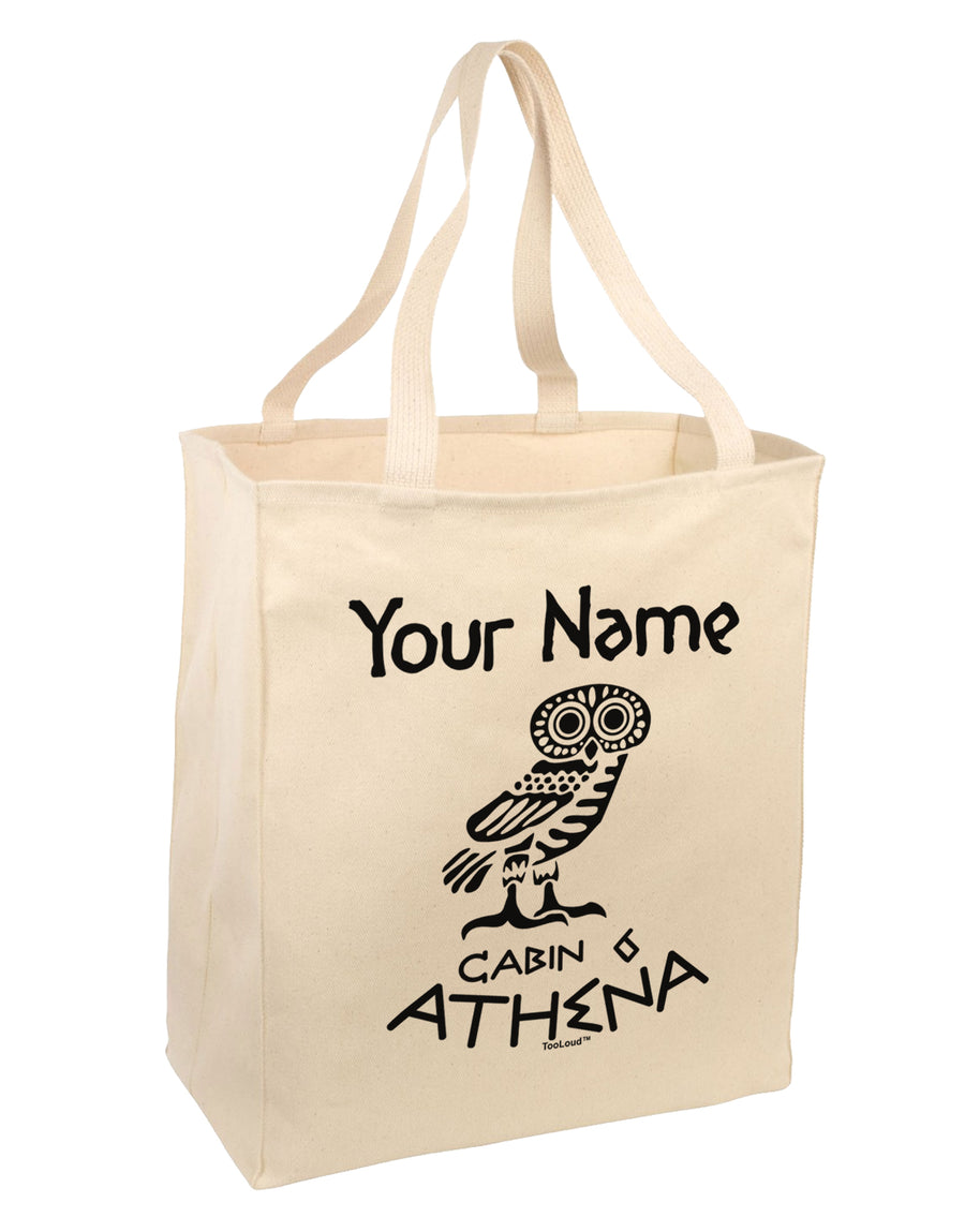 Personalized Cabin 6 Athena Large Grocery Tote Bag by TooLoud-Grocery Tote-TooLoud-Natural-Large-Davson Sales