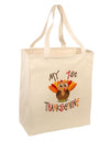 My 1st Thanksgiving Large Grocery Tote Bag-Grocery Tote-TooLoud-Natural-Large-Davson Sales