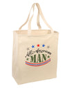 All-American Man Large Grocery Tote Bag-Grocery Tote-TooLoud-Natural-Large-Davson Sales