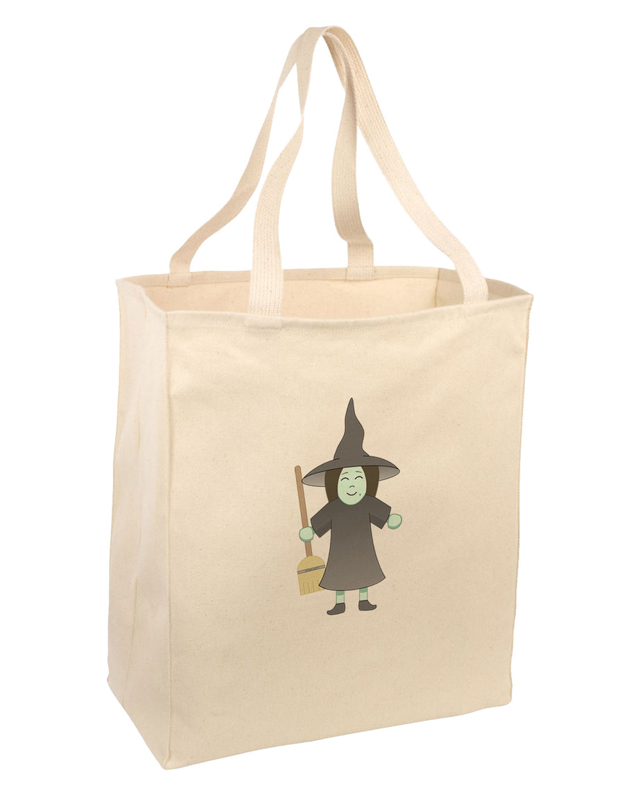 Wizra the Witch Large Grocery Tote Bag-Grocery Tote-TooLoud-Natural-Large-Davson Sales