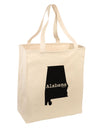 Alabama - United States Shape Large Grocery Tote Bag by TooLoud-Grocery Tote-TooLoud-Natural-Large-Davson Sales