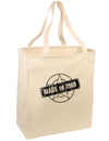 50th Birthday Gift Made in 19__ Large Grocery Tote Bag-Natural by TooLoud
