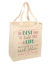 The Best Thing to Hold Onto in Life is Each Other - Color Large Grocery Tote Bag-Grocery Tote-TooLoud-Natural-Large-Davson Sales