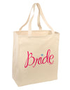 Bride Design - Diamond - Color Large Grocery Tote Bag-Grocery Tote-TooLoud-Natural-Large-Davson Sales