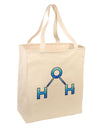 Water Molecule Large Grocery Tote Bag by TooLoud-Grocery Tote-TooLoud-Natural-Large-Davson Sales