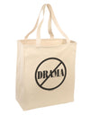 No Drama Allowed Large Grocery Tote Bag-Grocery Tote-TooLoud-Natural-Large-Davson Sales