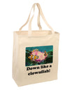 Down Like A Clownfish Large Grocery Tote Bag-Grocery Tote-TooLoud-Natural-Large-Davson Sales