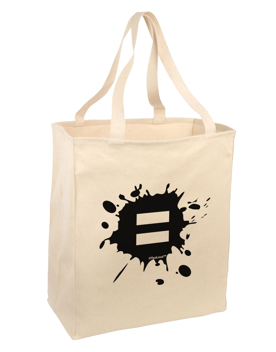 Equal Paint Splatter Large Grocery Tote Bag by TooLoud-Grocery Tote-TooLoud-Natural-Large-Davson Sales