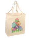 Gel Look Easter Eggs Large Grocery Tote Bag-Grocery Tote-TooLoud-Natural-Large-Davson Sales