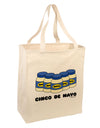 Cinco de Mayo - 5 Mayo Jars Large Grocery Tote Bag by TooLoud-Grocery Tote-TooLoud-Natural-Large-Davson Sales