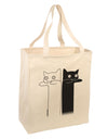 Longcat and Tacgnol - Internet Humor Large Grocery Tote Bag by TooLoud-Grocery Tote-TooLoud-Natural-Large-Davson Sales