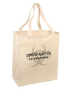 Zombie Hunter in Training - Biohazard Large Grocery Tote Bag-Grocery Tote-TooLoud-Natural-Large-Davson Sales